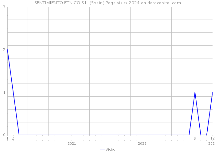 SENTIMIENTO ETNICO S.L. (Spain) Page visits 2024 