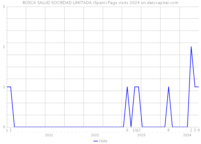 BOSCA SALUD SOCIEDAD LIMITADA (Spain) Page visits 2024 