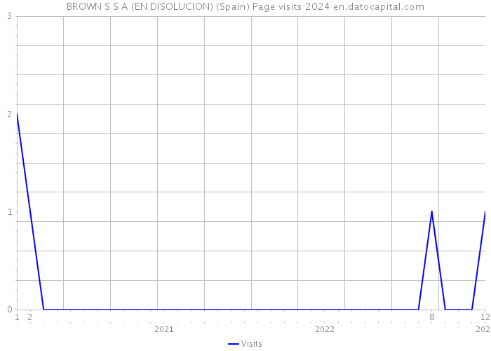BROWN S S A (EN DISOLUCION) (Spain) Page visits 2024 
