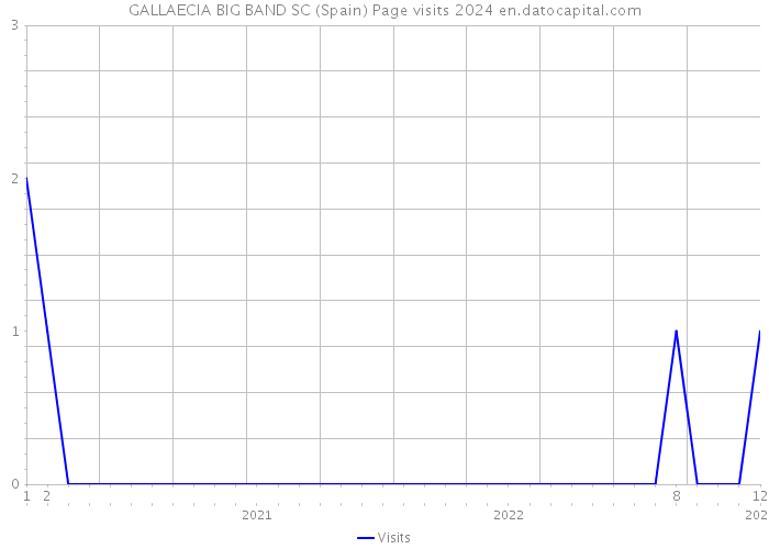 GALLAECIA BIG BAND SC (Spain) Page visits 2024 