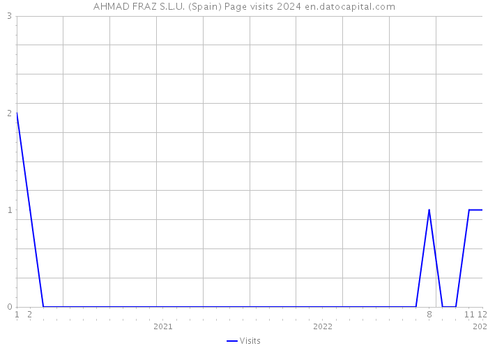 AHMAD FRAZ S.L.U. (Spain) Page visits 2024 
