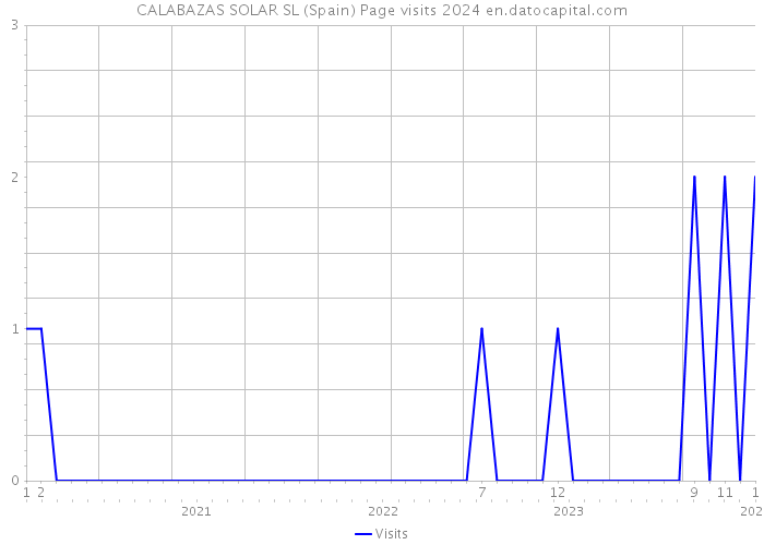 CALABAZAS SOLAR SL (Spain) Page visits 2024 