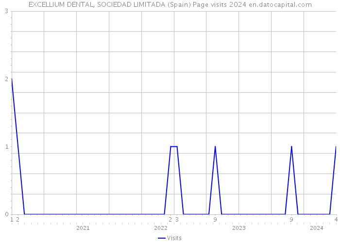 EXCELLIUM DENTAL, SOCIEDAD LIMITADA (Spain) Page visits 2024 