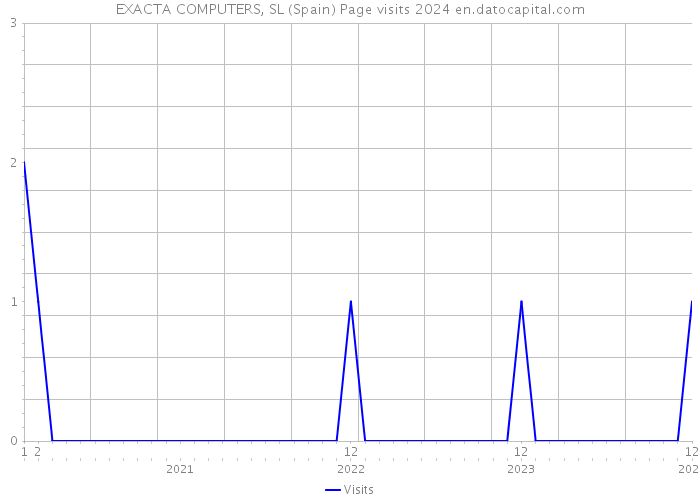 EXACTA COMPUTERS, SL (Spain) Page visits 2024 