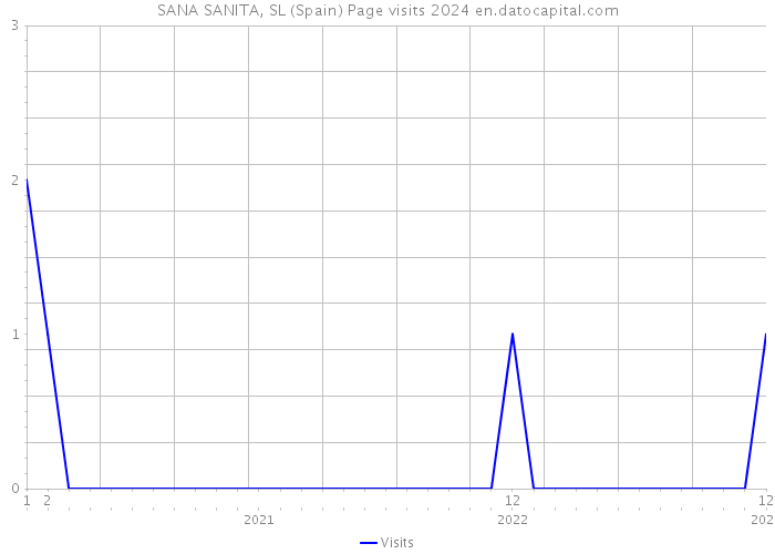 SANA SANITA, SL (Spain) Page visits 2024 