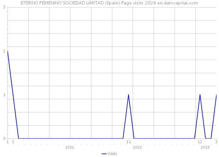 ETERNO FEMENINO SOCIEDAD LIMITAD (Spain) Page visits 2024 