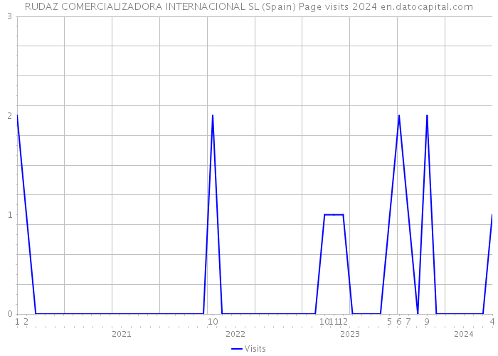 RUDAZ COMERCIALIZADORA INTERNACIONAL SL (Spain) Page visits 2024 