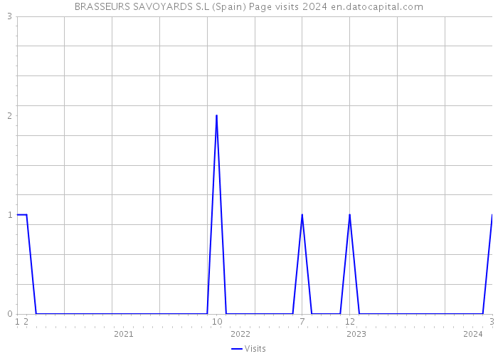 BRASSEURS SAVOYARDS S.L (Spain) Page visits 2024 