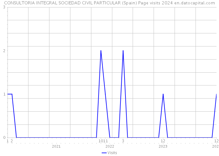 CONSULTORIA INTEGRAL SOCIEDAD CIVIL PARTICULAR (Spain) Page visits 2024 