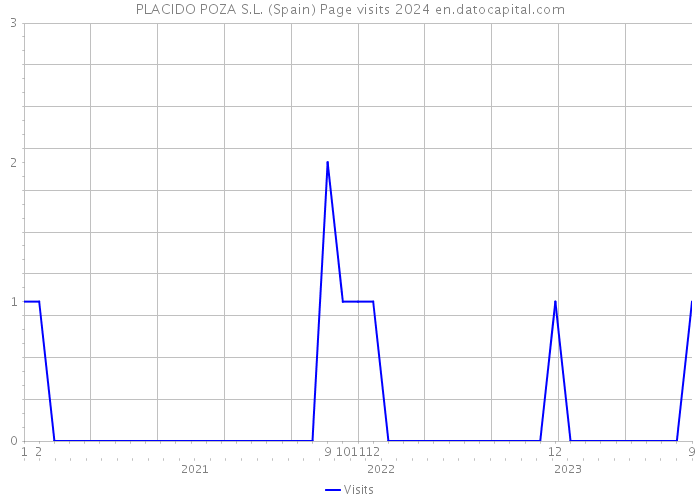 PLACIDO POZA S.L. (Spain) Page visits 2024 