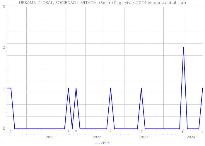 URSAMA GLOBAL, SOCIEDAD LIMITADA. (Spain) Page visits 2024 