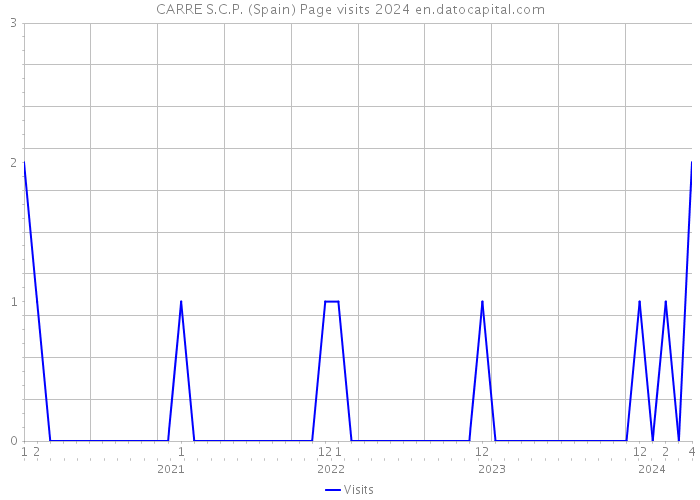 CARRE S.C.P. (Spain) Page visits 2024 