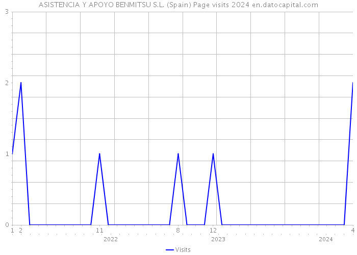 ASISTENCIA Y APOYO BENMITSU S.L. (Spain) Page visits 2024 