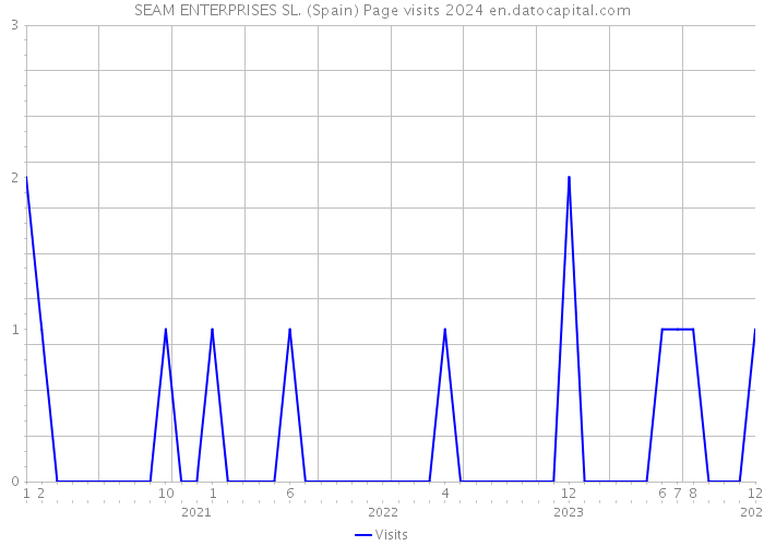 SEAM ENTERPRISES SL. (Spain) Page visits 2024 
