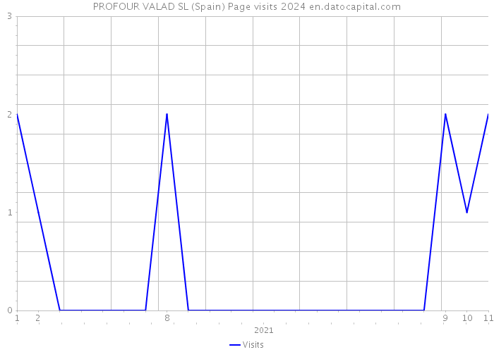 PROFOUR VALAD SL (Spain) Page visits 2024 