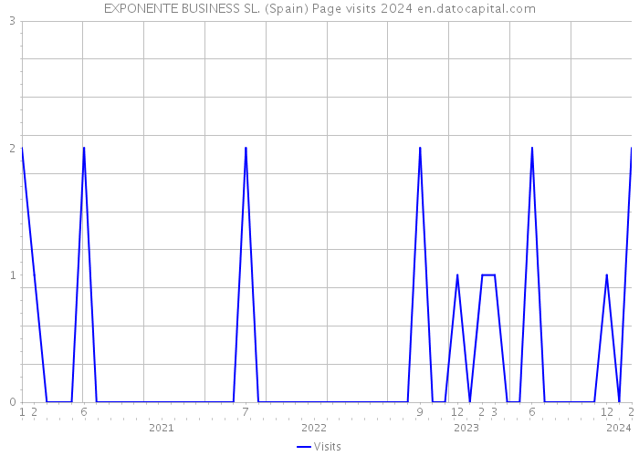EXPONENTE BUSINESS SL. (Spain) Page visits 2024 