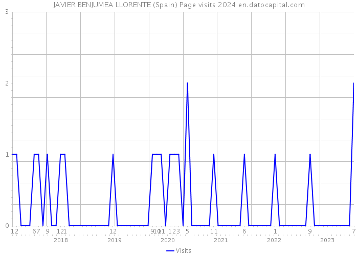 JAVIER BENJUMEA LLORENTE (Spain) Page visits 2024 