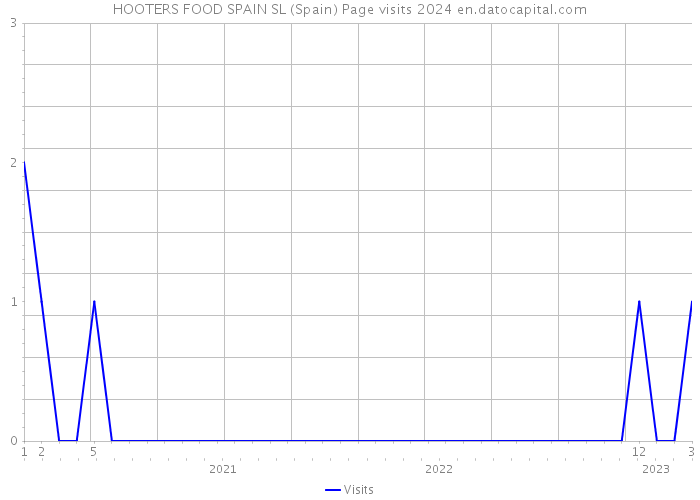 HOOTERS FOOD SPAIN SL (Spain) Page visits 2024 