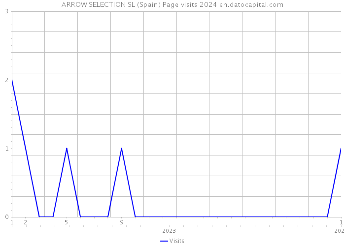 ARROW SELECTION SL (Spain) Page visits 2024 