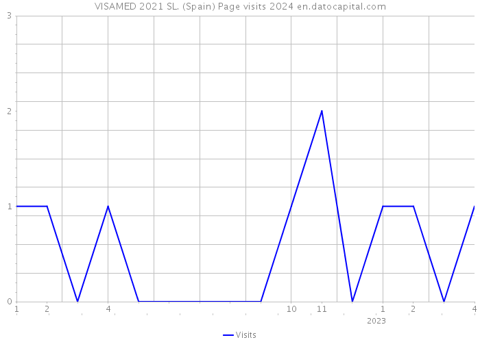 VISAMED 2021 SL. (Spain) Page visits 2024 