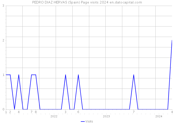 PEDRO DIAZ HERVAS (Spain) Page visits 2024 