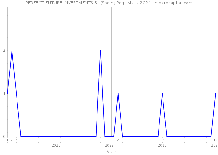 PERFECT FUTURE INVESTMENTS SL (Spain) Page visits 2024 