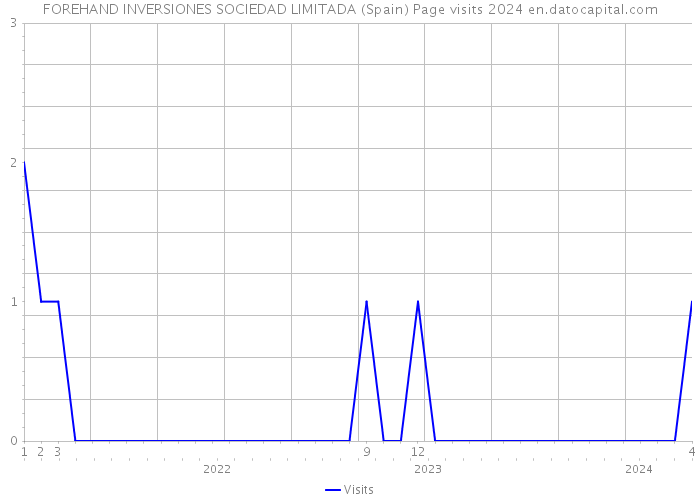 FOREHAND INVERSIONES SOCIEDAD LIMITADA (Spain) Page visits 2024 