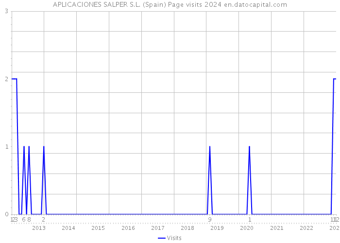APLICACIONES SALPER S.L. (Spain) Page visits 2024 