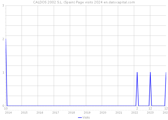 CALDOS 2002 S.L. (Spain) Page visits 2024 