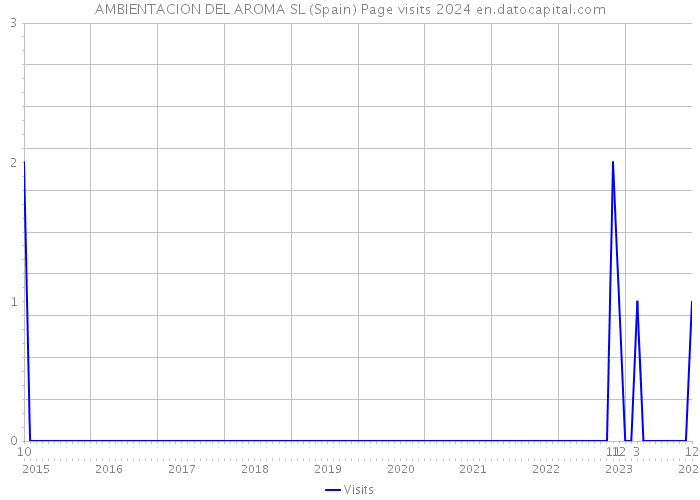 AMBIENTACION DEL AROMA SL (Spain) Page visits 2024 