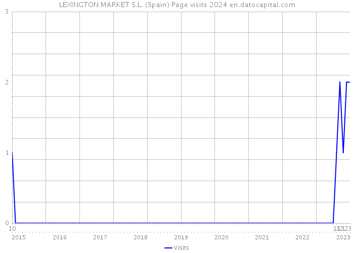 LEXINGTON MARKET S.L. (Spain) Page visits 2024 