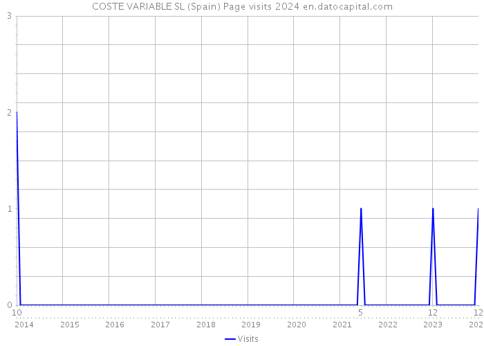 COSTE VARIABLE SL (Spain) Page visits 2024 