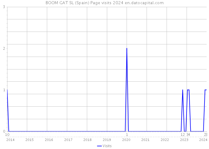 BOOM GAT SL (Spain) Page visits 2024 