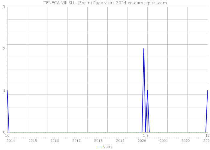 TENECA VIII SLL. (Spain) Page visits 2024 