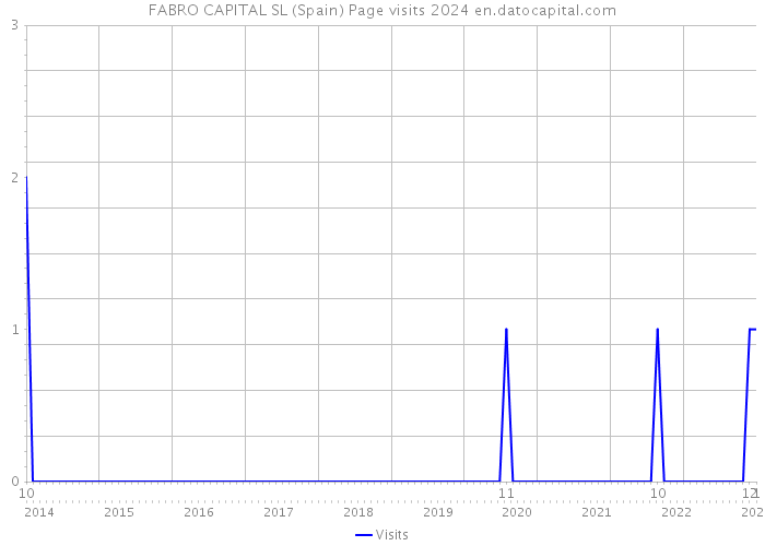 FABRO CAPITAL SL (Spain) Page visits 2024 