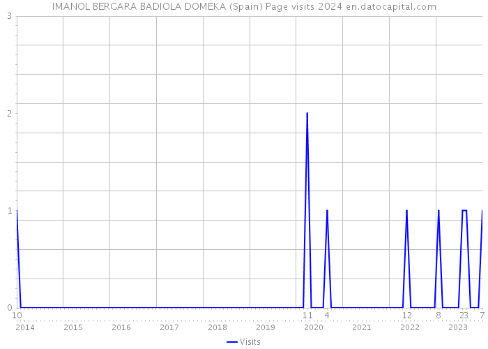 IMANOL BERGARA BADIOLA DOMEKA (Spain) Page visits 2024 