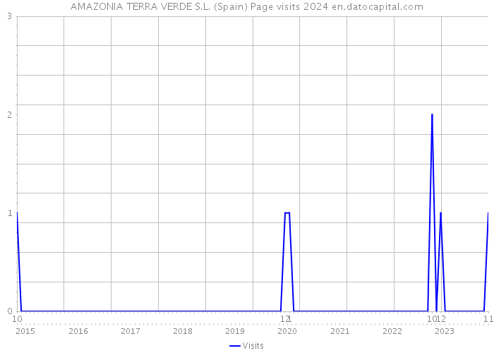 AMAZONIA TERRA VERDE S.L. (Spain) Page visits 2024 