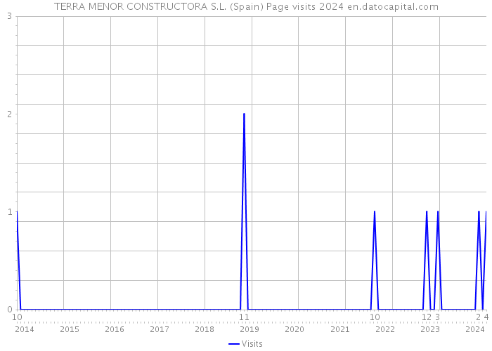 TERRA MENOR CONSTRUCTORA S.L. (Spain) Page visits 2024 