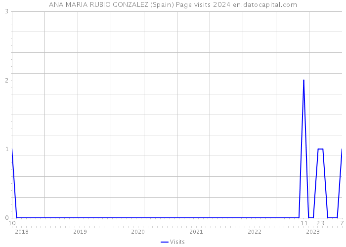 ANA MARIA RUBIO GONZALEZ (Spain) Page visits 2024 