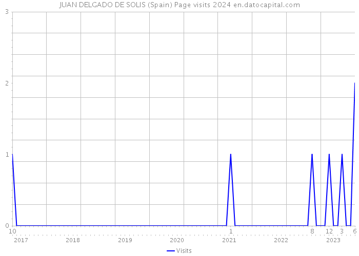 JUAN DELGADO DE SOLIS (Spain) Page visits 2024 