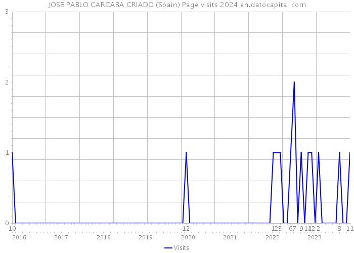 JOSE PABLO CARCABA CRIADO (Spain) Page visits 2024 