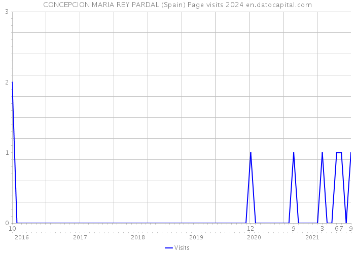 CONCEPCION MARIA REY PARDAL (Spain) Page visits 2024 