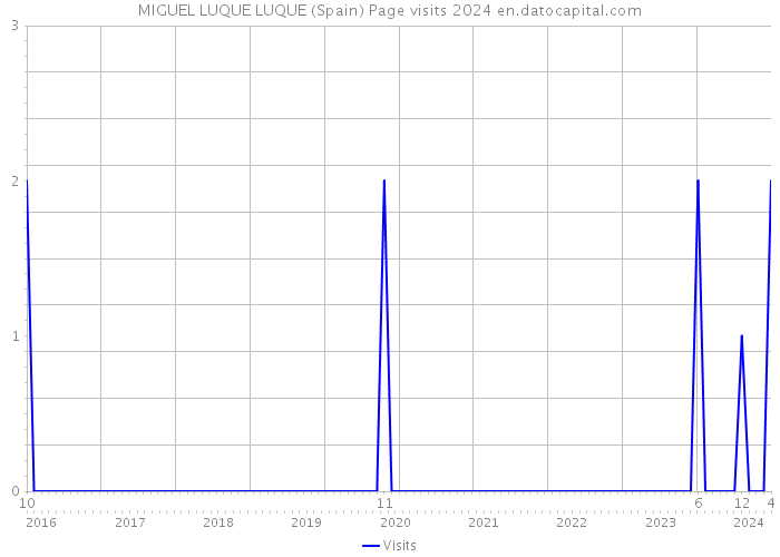 MIGUEL LUQUE LUQUE (Spain) Page visits 2024 