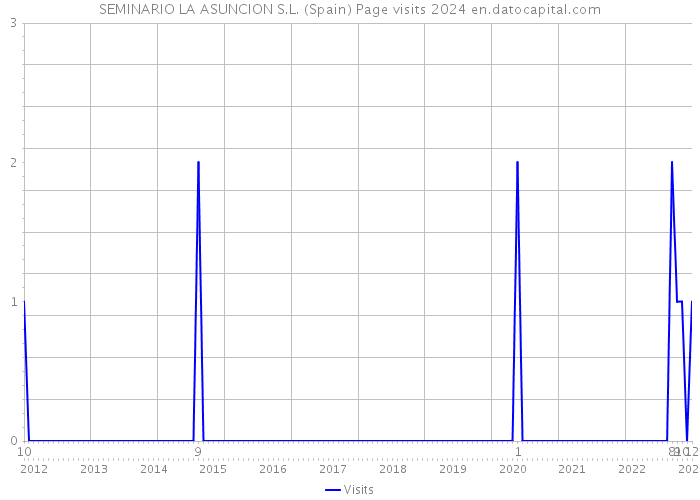 SEMINARIO LA ASUNCION S.L. (Spain) Page visits 2024 