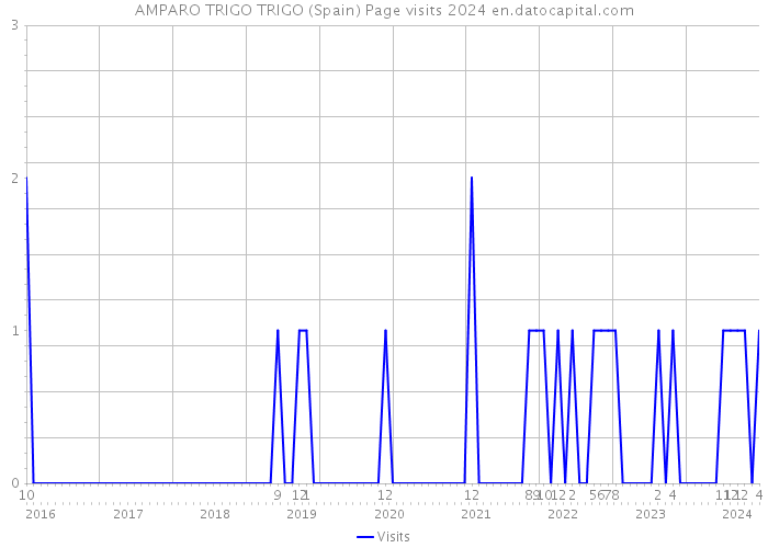 AMPARO TRIGO TRIGO (Spain) Page visits 2024 