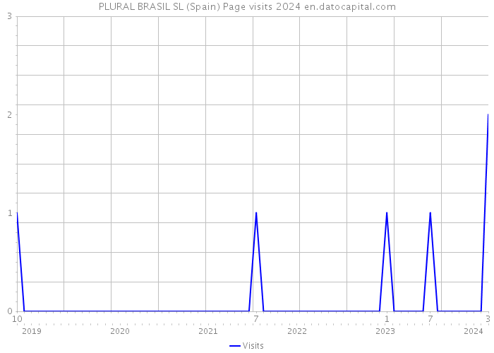 PLURAL BRASIL SL (Spain) Page visits 2024 