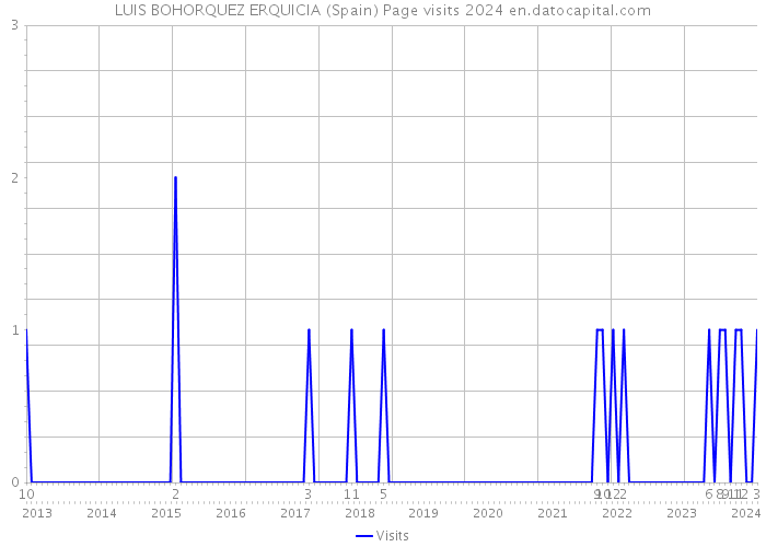 LUIS BOHORQUEZ ERQUICIA (Spain) Page visits 2024 
