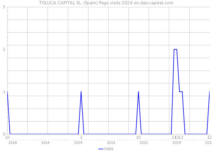 TOLUCA CAPITAL SL. (Spain) Page visits 2024 