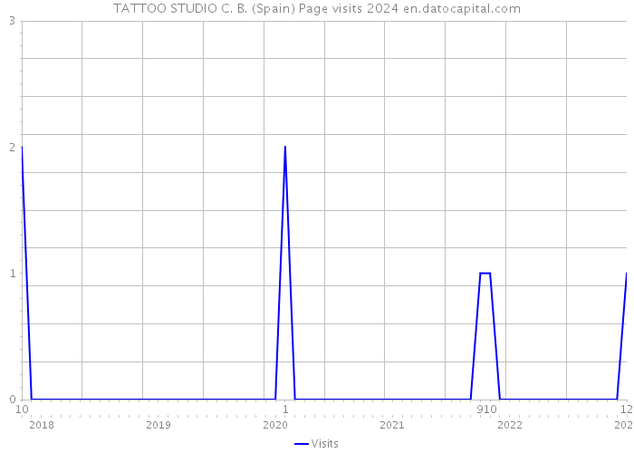TATTOO STUDIO C. B. (Spain) Page visits 2024 