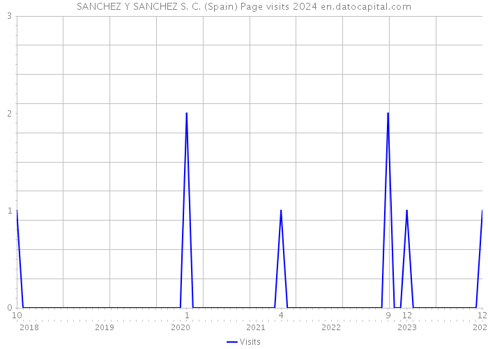 SANCHEZ Y SANCHEZ S. C. (Spain) Page visits 2024 